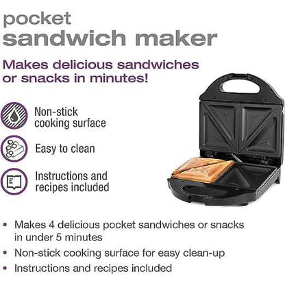 Salton Pocket Sandwich Maker - Black - A-1 Thread Vault
