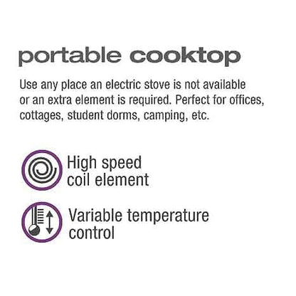 Salton Portable Electric Cooktop - A-1 Thread Vault