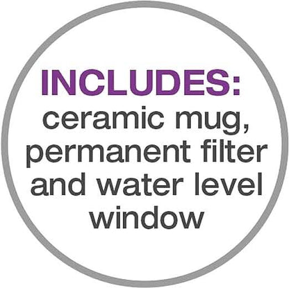 Salton Space Saving 1 Cup Coffeemaker - Black - A-1 Thread Vault
