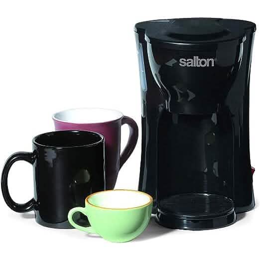 Salton Space Saving 1 Cup Coffeemaker - Black - A-1 Thread Vault