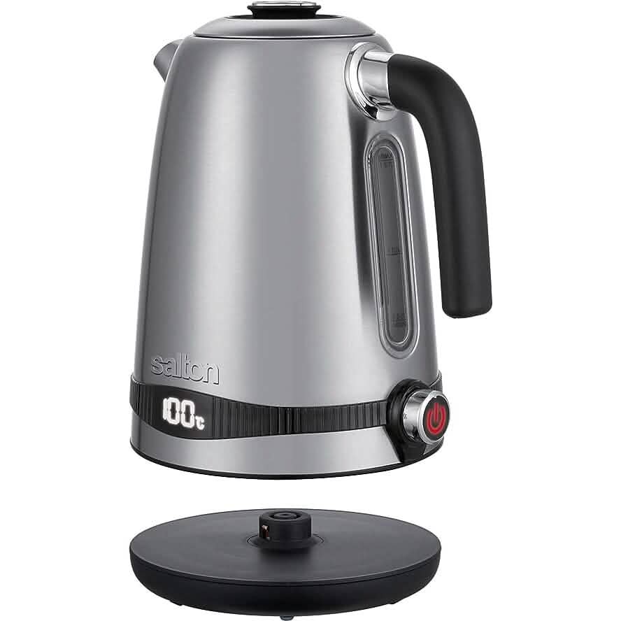 Salton Stainless Steel Digital Kettle - Variable Temperature - A-1 Thread Vault