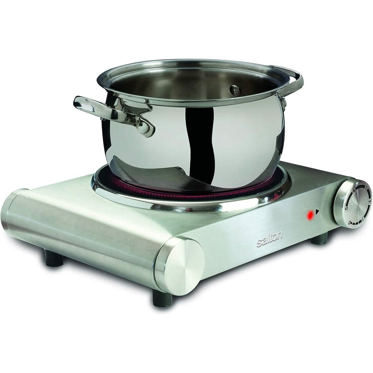 Salton Stainless Steel Infrared Portable Electric Cooktop - A-1 Thread Vault