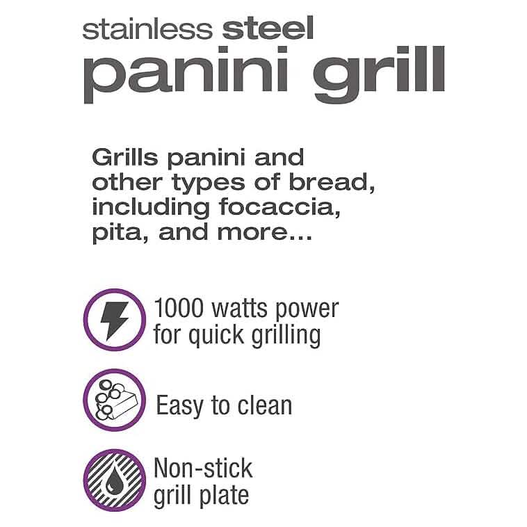 Salton Stainless Steel Panini Grill - A-1 Thread Vault