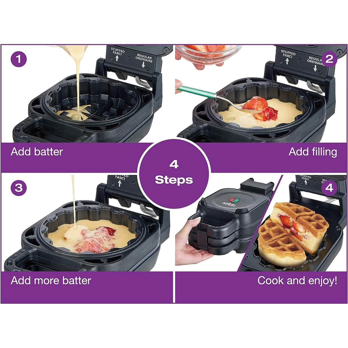 Salton Stuffed Belgian Waffle Maker - A-1 Thread Vault