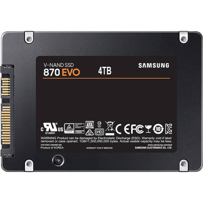 Samsung 870 EVO 4TB 2.5 Inch SATA III Internal SSD (MZ-77E4T0B/AM) (Refurbished) - A-1 Thread Vault