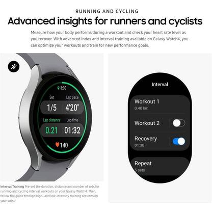 Samsung Electronics Galaxy Watch 4 Classic 46mm Smartwatch with ECG Monitor Tracker (Refurbished) - A-1 Thread Vault