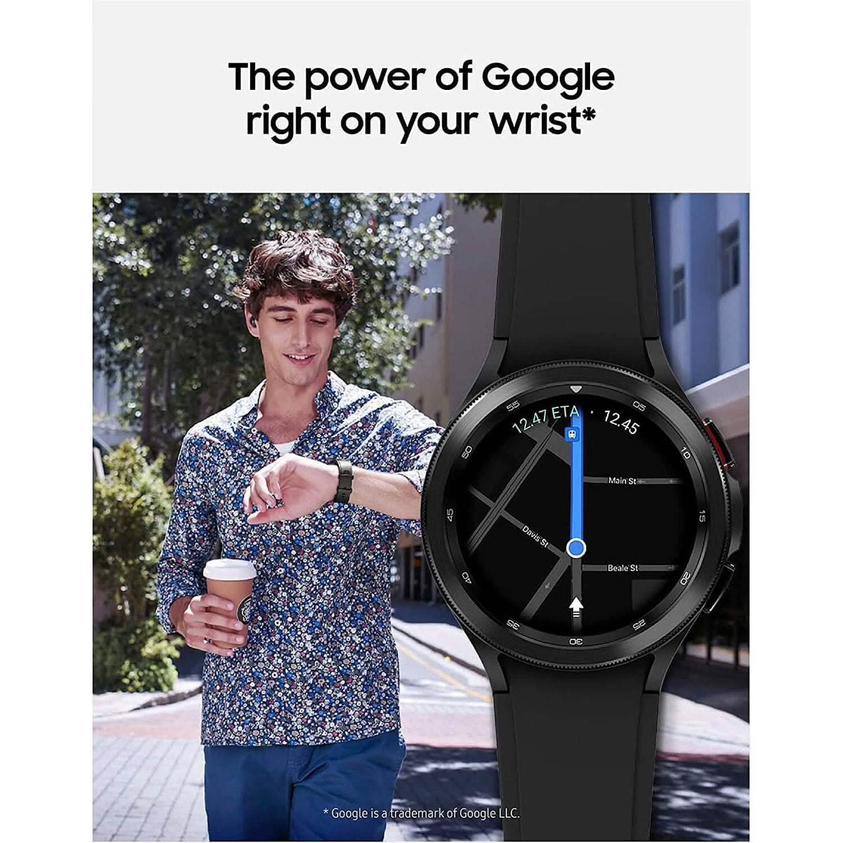 Samsung Electronics Galaxy Watch 4 Classic 46mm Smartwatch with ECG Monitor Tracker (Refurbished) - A-1 Thread Vault