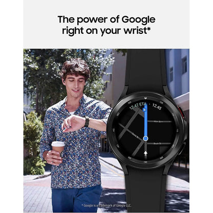 Samsung Electronics Galaxy Watch 4 Classic 46mm Smartwatch with ECG Monitor Tracker (Refurbished) - A-1 Thread Vault