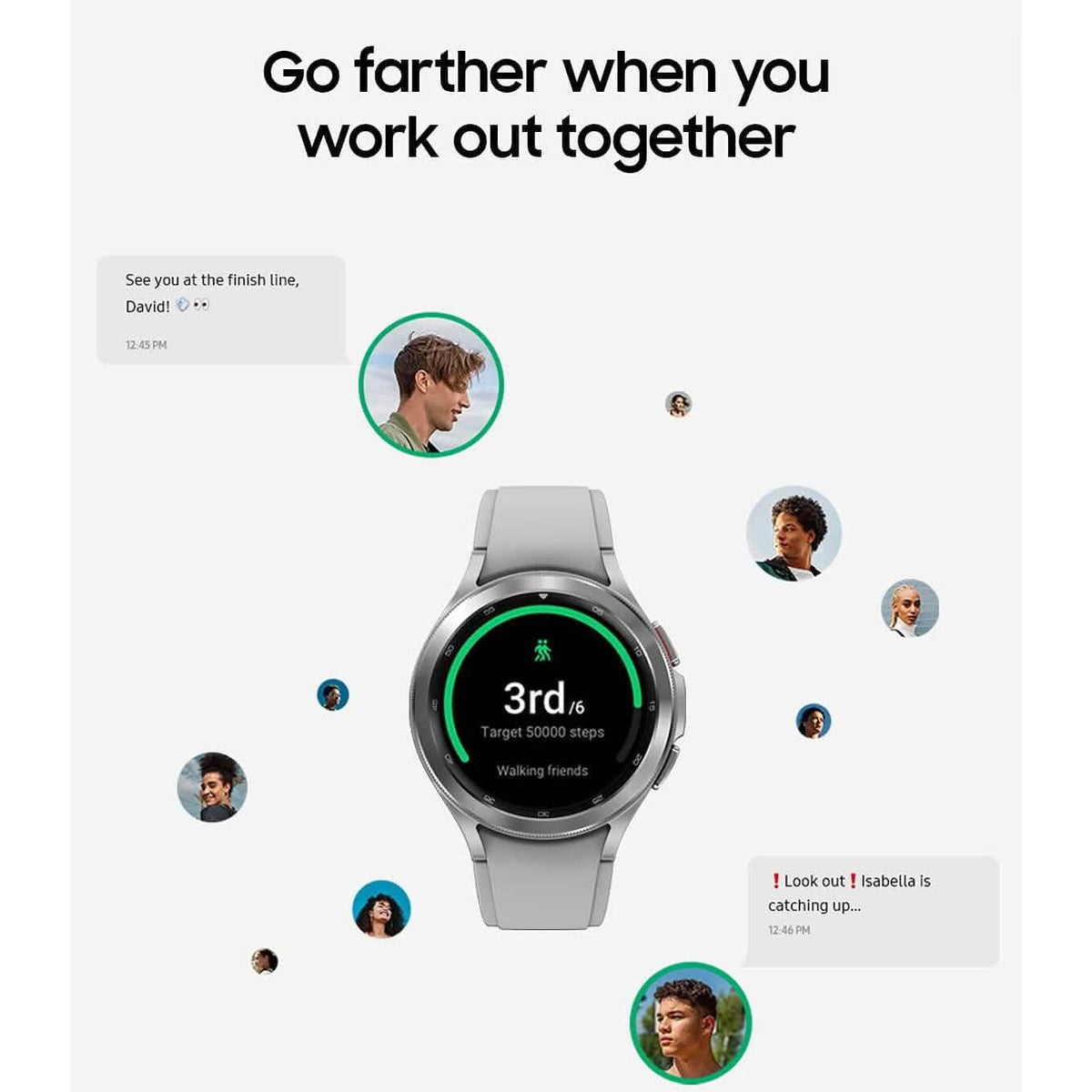 Samsung Galaxy Watch 4 Classic - 46mm LTE - Stainless Steel - A-1 Thread Vault