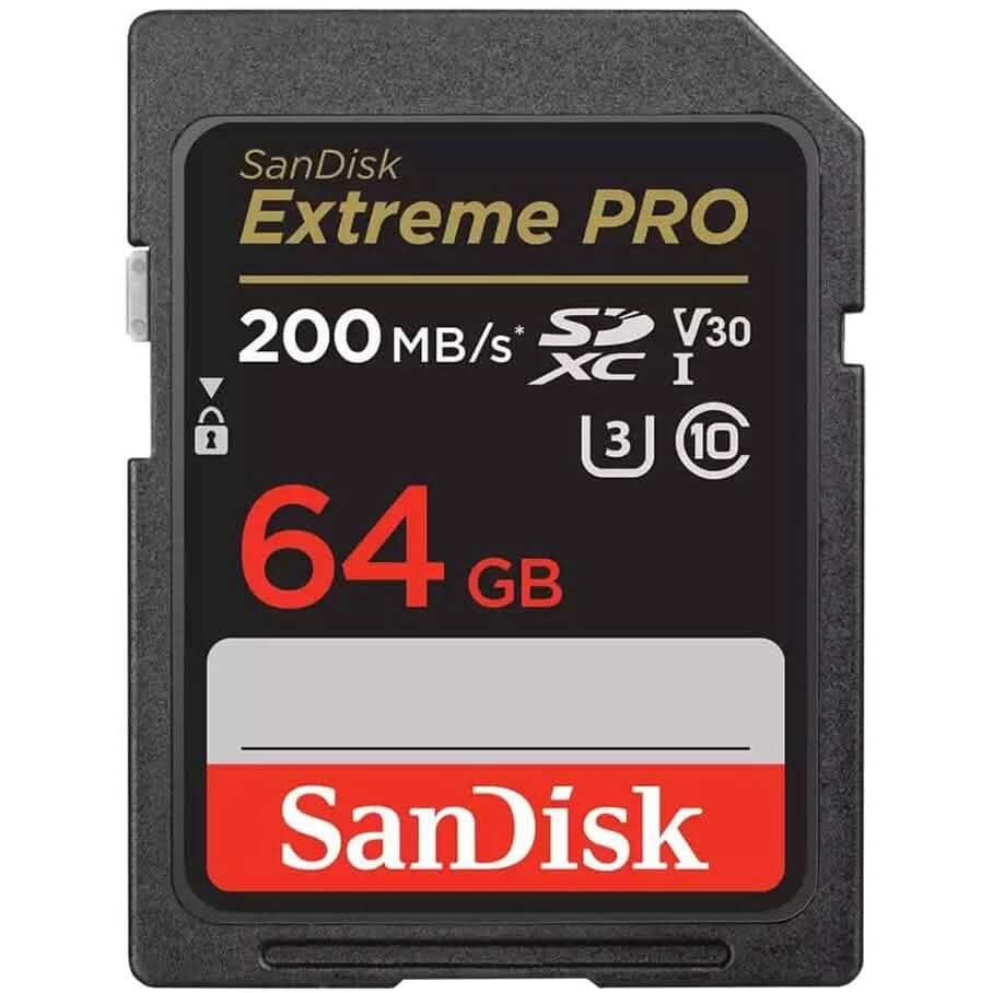 SanDisk 64GB Extreme PRO UHS-I SDXC Memory Card (Refurbished) - A-1 Thread Vault