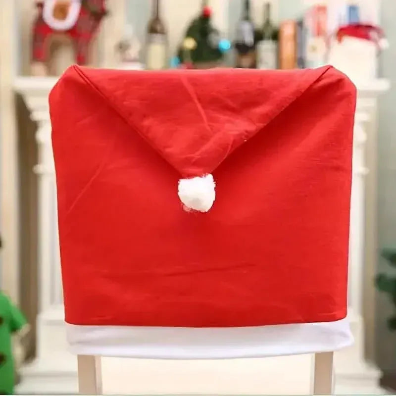 Santa Hats Dining Chair Covers Slipcover - A-1 Thread Vault