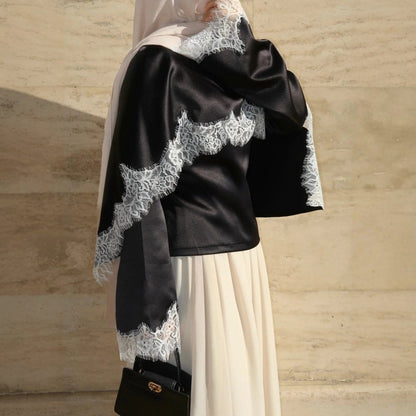 Satin Lace Trim Top(MS433) - A-1 Thread Vault