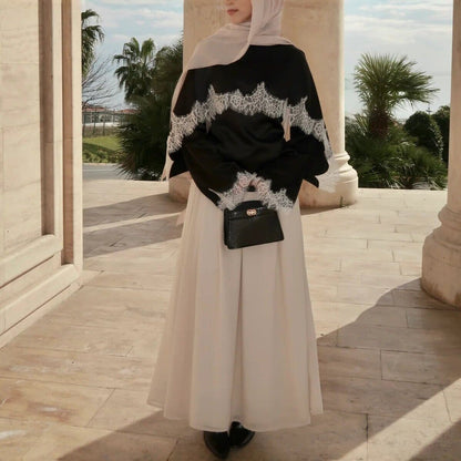 Satin Lace Trim Top(MS433) - A-1 Thread Vault