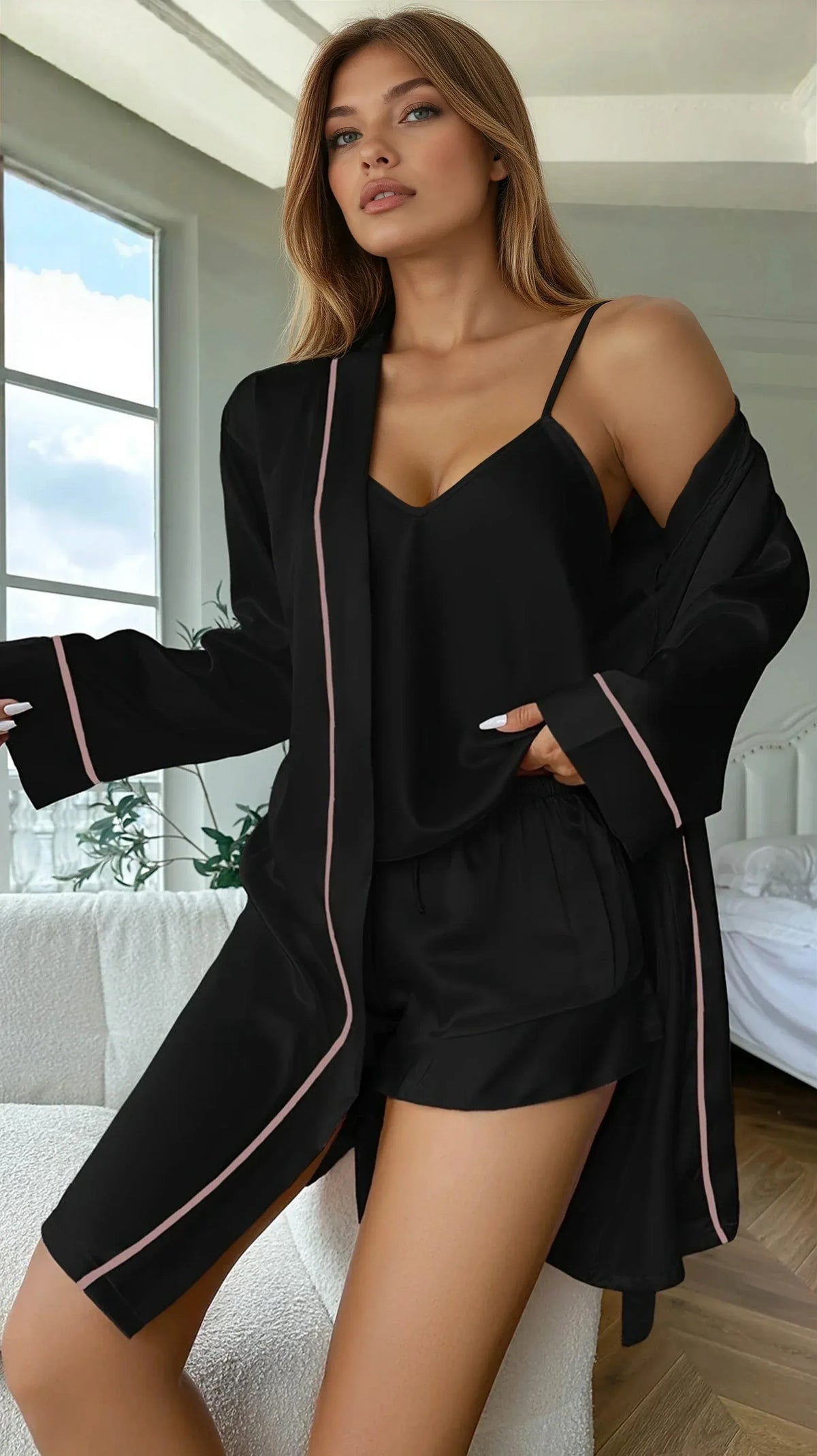 Satin Shorts and Cami Sleep Set - A-1 Thread Vault