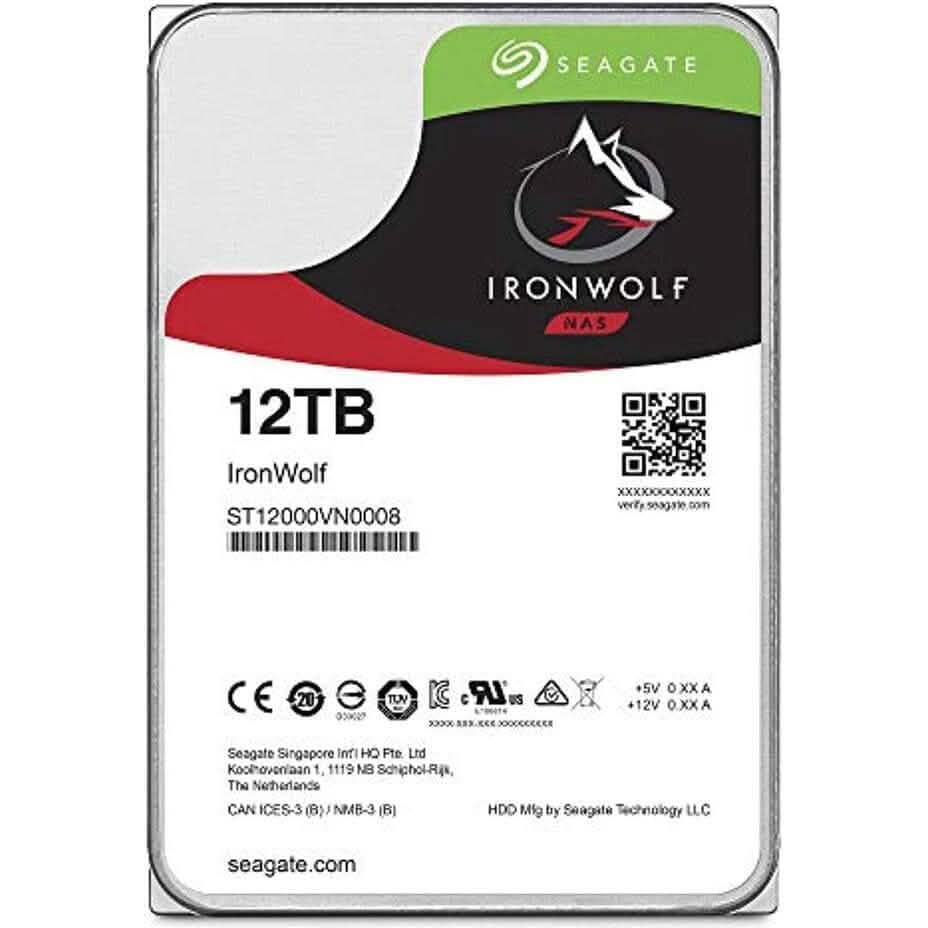 Seagate IronWolf 12TB NAS Internal Hard Drive HDD – 3.5 Inch SATA (Refurbished) - A-1 Thread Vault