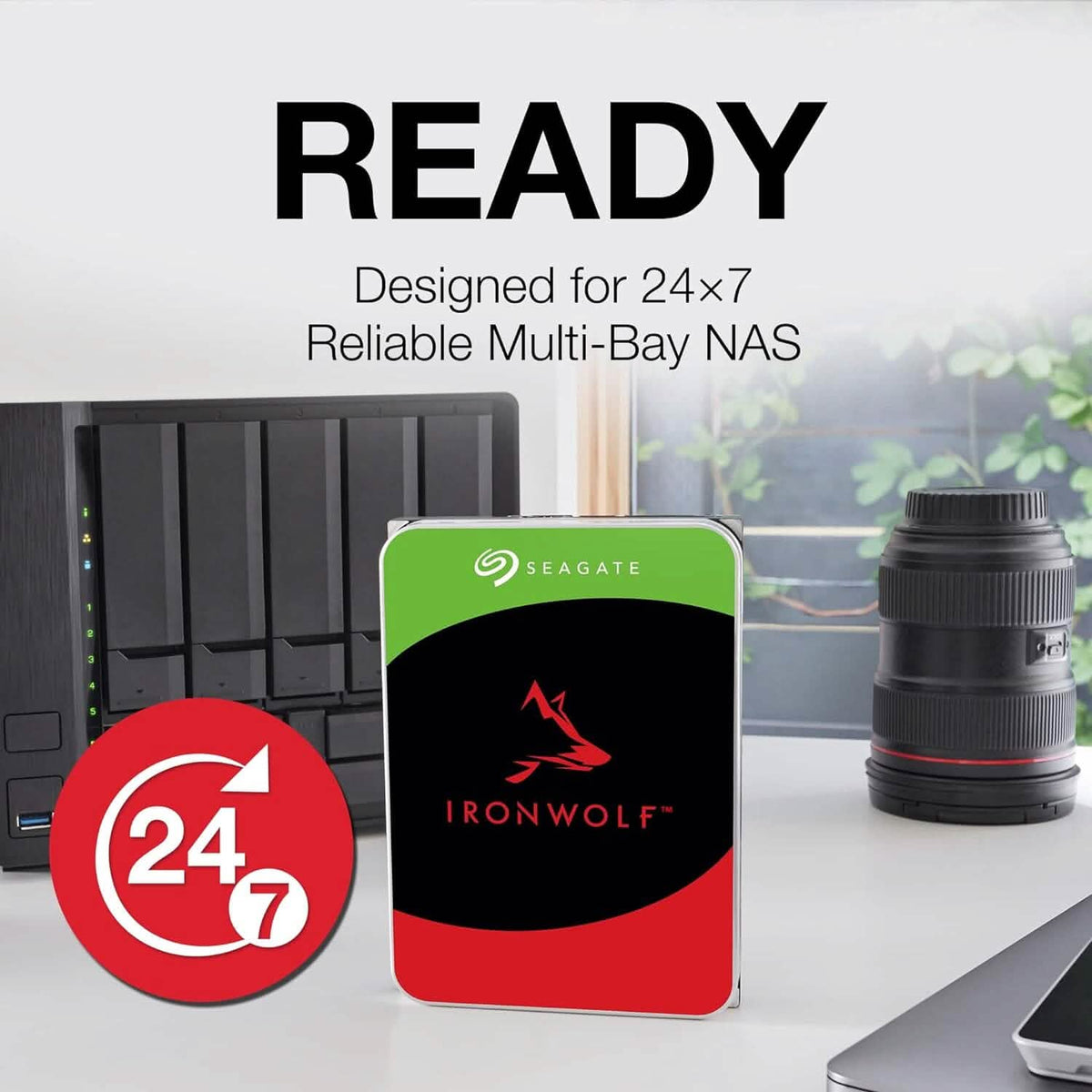 Seagate IronWolf 12TB NAS Internal Hard Drive HDD – 3.5 Inch SATA (Refurbished) - A-1 Thread Vault