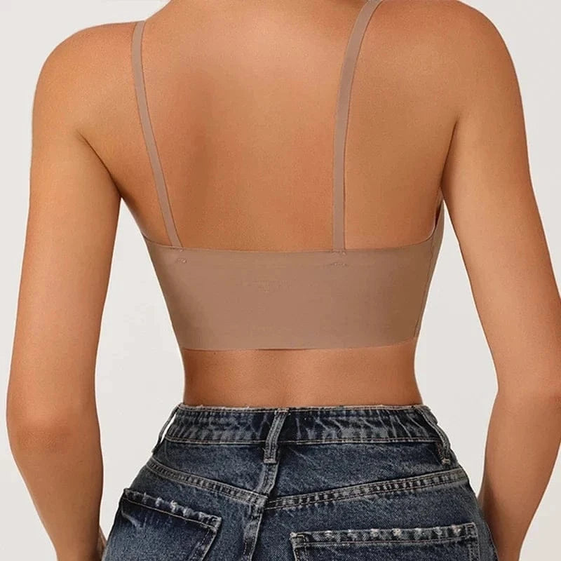 Seamless Bras for Woman Push Up Underwear Sleep Removable Padded Bralette One Piece Brassiere Wireless Comfort Intimate - A-1 Thread Vault