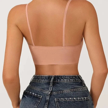 Seamless Bras for Woman Push Up Underwear Sleep Removable Padded Bralette One Piece Brassiere Wireless Comfort Intimate - A-1 Thread Vault