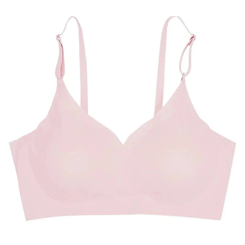 Seamless Bras for Woman Push Up Underwear Sleep Removable Padded Bralette One Piece Brassiere Wireless Comfort Intimate - A-1 Thread Vault