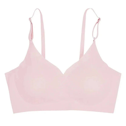 Seamless Bras for Woman Push Up Underwear Sleep Removable Padded Bralette One Piece Brassiere Wireless Comfort Intimate - A-1 Thread Vault
