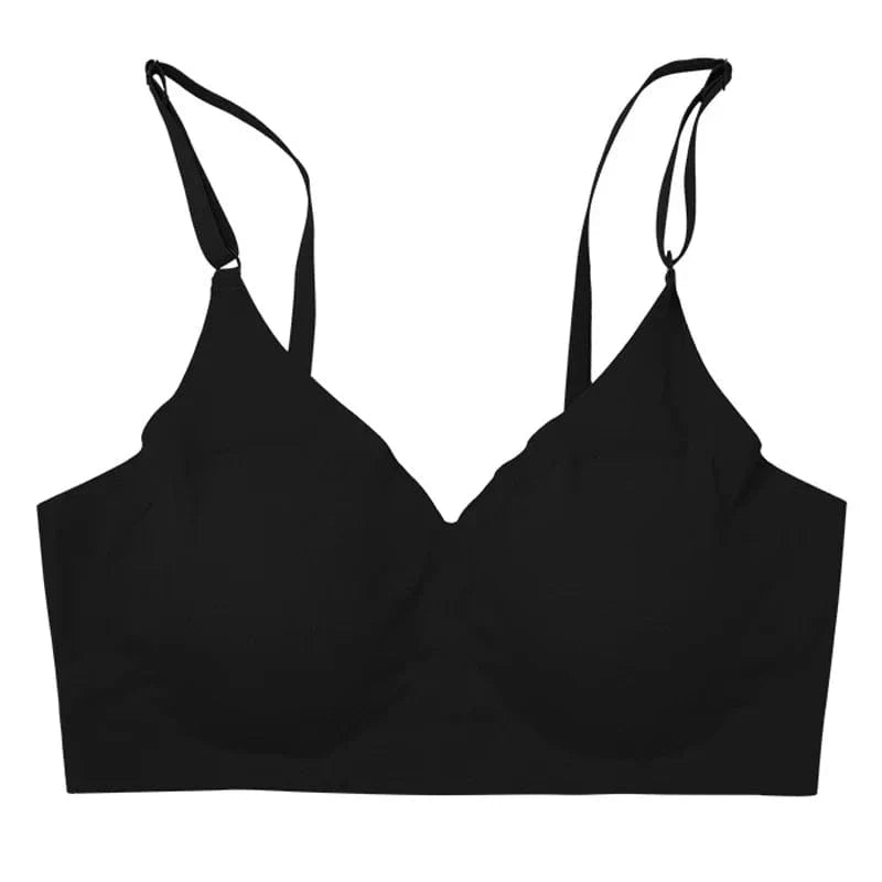 Seamless Bras for Woman Push Up Underwear Sleep Removable Padded Bralette One Piece Brassiere Wireless Comfort Intimate - A-1 Thread Vault