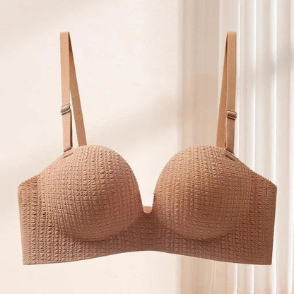 Seamless Bras for Women Invisible Underwear Push Up Bra 3/4 Cup Bralette Cute Comfort Brassiere Nonwire Simple Sexy Lingerie - A-1 Thread Vault
