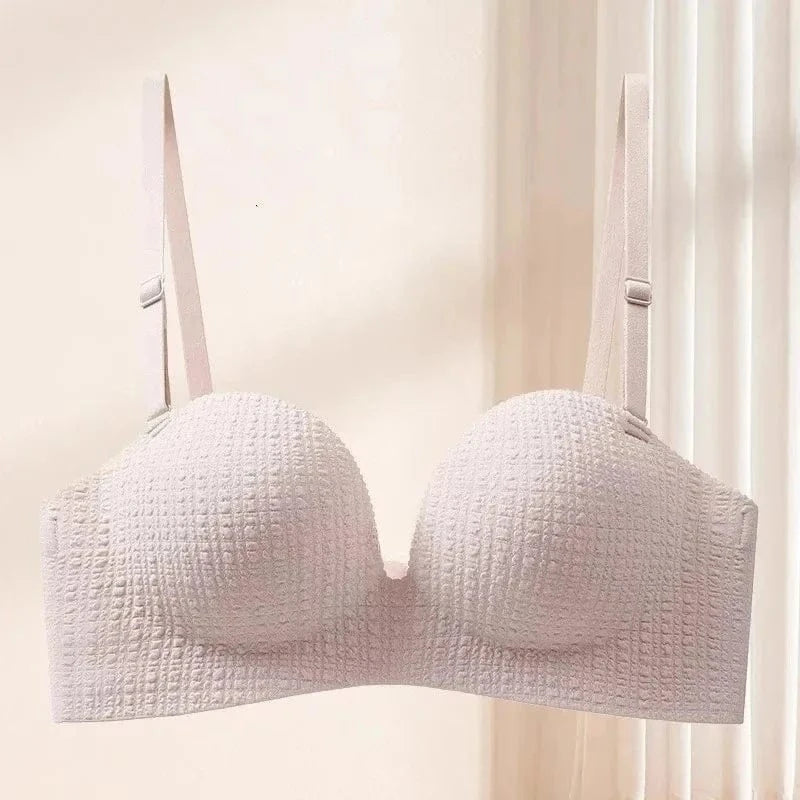 Seamless Bras for Women Invisible Underwear Push Up Bra 3/4 Cup Bralette Cute Comfort Brassiere Nonwire Simple Sexy Lingerie - A-1 Thread Vault