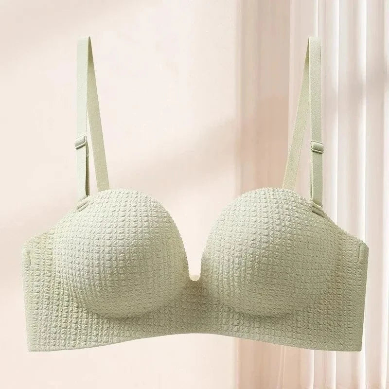 Seamless Bras for Women Invisible Underwear Push Up Bra 3/4 Cup Bralette Cute Comfort Brassiere Nonwire Simple Sexy Lingerie - A-1 Thread Vault