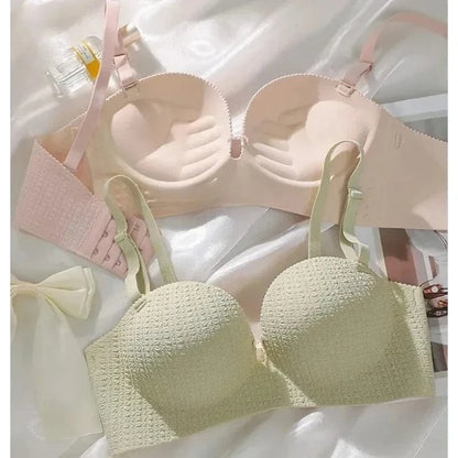 Seamless Bras for Women Invisible Underwear Push Up Bra 3/4 Cup Bralette Cute Comfort Brassiere Nonwire Simple Sexy Lingerie - A-1 Thread Vault