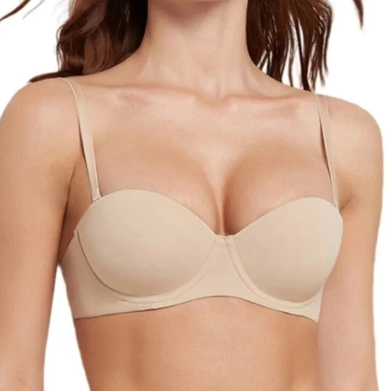 Seamless Bras For Women Underwear Push Up Bra 1/2 Cup Bralette Comfort Soft Invisible Brassiere Non-wire Simple Sexy Lingerie - A-1 Thread Vault