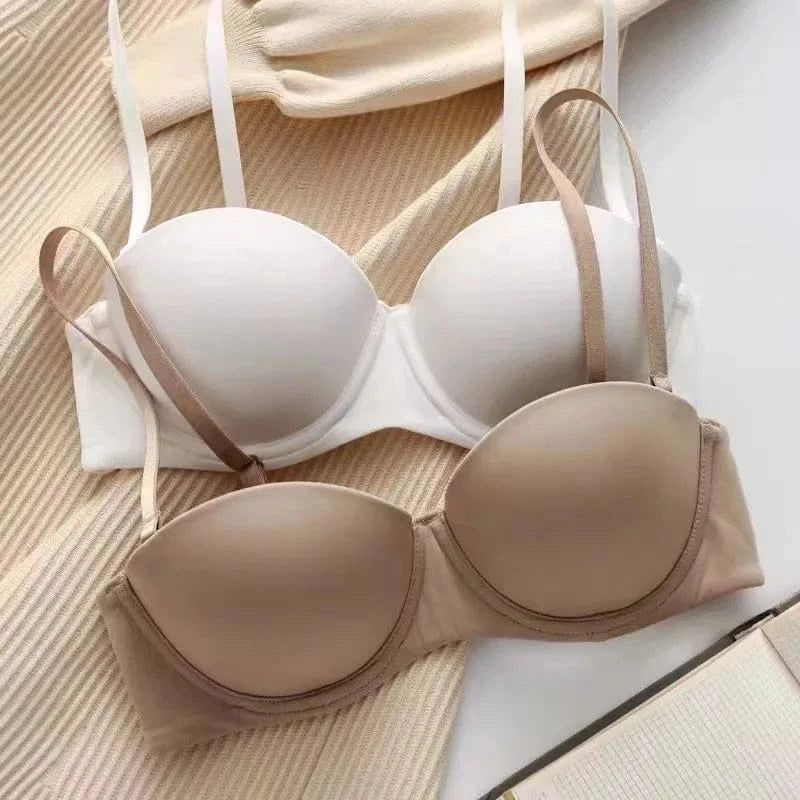 Seamless Bras For Women Underwear Push Up Bra 1/2 Cup Bralette Comfort Soft Invisible Brassiere Non-wire Simple Sexy Lingerie - A-1 Thread Vault
