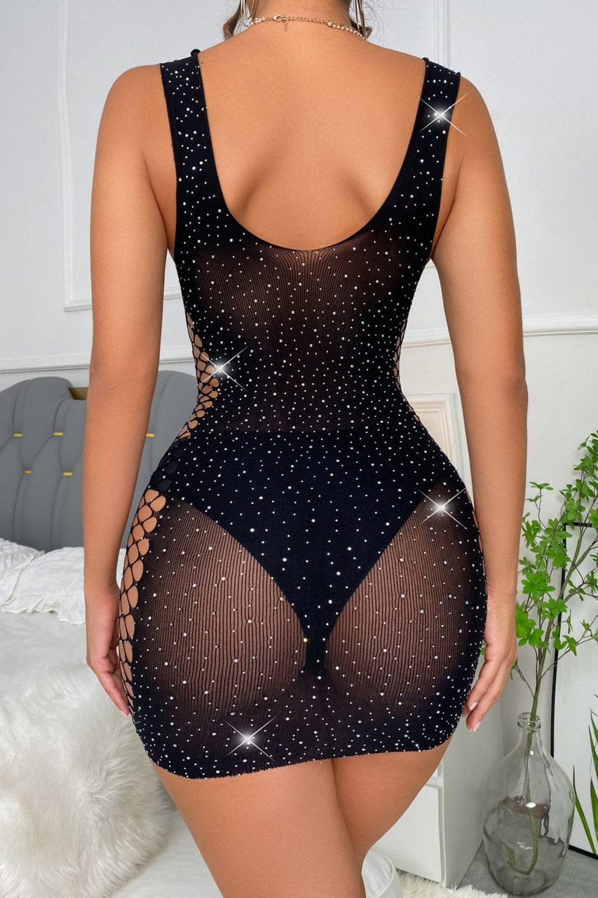 Seamless Rhinestone Lingerie Dress - A-1 Thread Vault