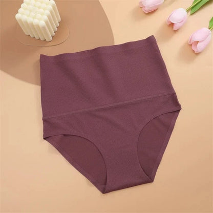 Seamless Shaperwear Women High Rise Briefs Sexy Silk Ultra Breathable Underwear Slimming Lifting Buttocks Corset Pants Elastic - A-1 Thread Vault