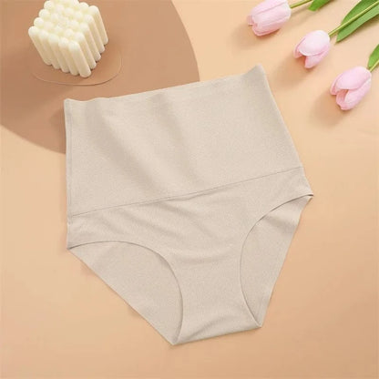 Seamless Shaperwear Women High Rise Briefs Sexy Silk Ultra Breathable Underwear Slimming Lifting Buttocks Corset Pants Elastic - A-1 Thread Vault