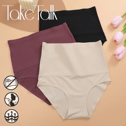 Seamless Shaperwear Women High Rise Briefs Sexy Silk Ultra Breathable Underwear Slimming Lifting Buttocks Corset Pants Elastic - A-1 Thread Vault