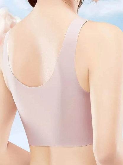 Seamless Solid Wireless Bra Comfy Breathable Full Coverage Everyday Bra Women's Lingerie Underwear - A-1 Thread Vault