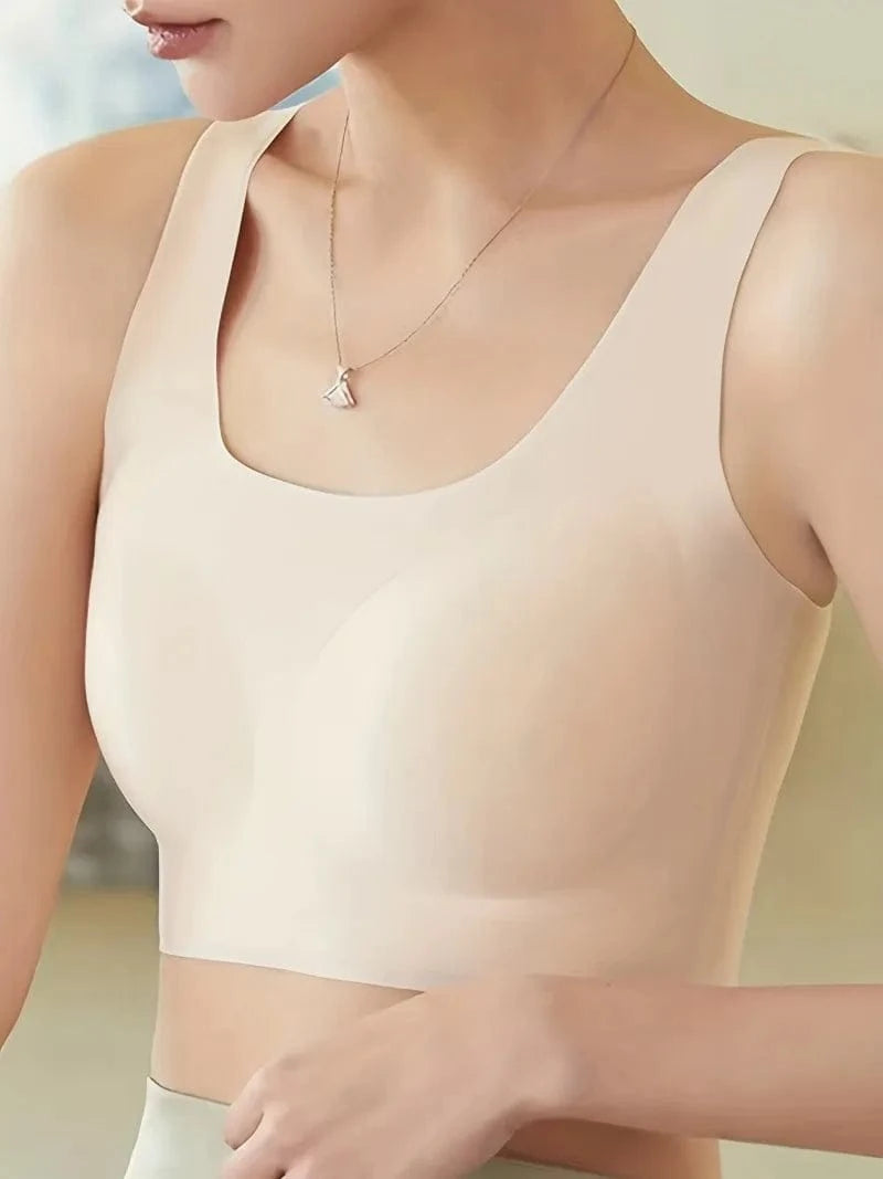 Seamless Solid Wireless Bra Comfy Breathable Full Coverage Everyday Bra Women's Lingerie Underwear - A-1 Thread Vault