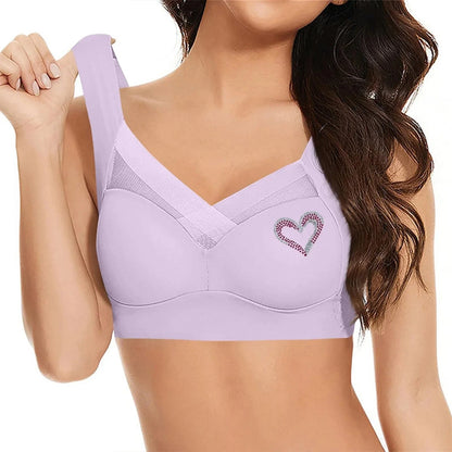 Seamless Support Bra Women Plus Size Comfort Wireless T Shirt Bra Side Smoothing Full Coverage Everyday Lingerie Breathable - A-1 Thread Vault