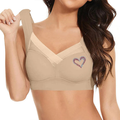Seamless Support Bra Women Plus Size Comfort Wireless T Shirt Bra Side Smoothing Full Coverage Everyday Lingerie Breathable - A-1 Thread Vault