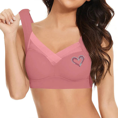 Seamless Support Bra Women Plus Size Comfort Wireless T Shirt Bra Side Smoothing Full Coverage Everyday Lingerie Breathable - A-1 Thread Vault
