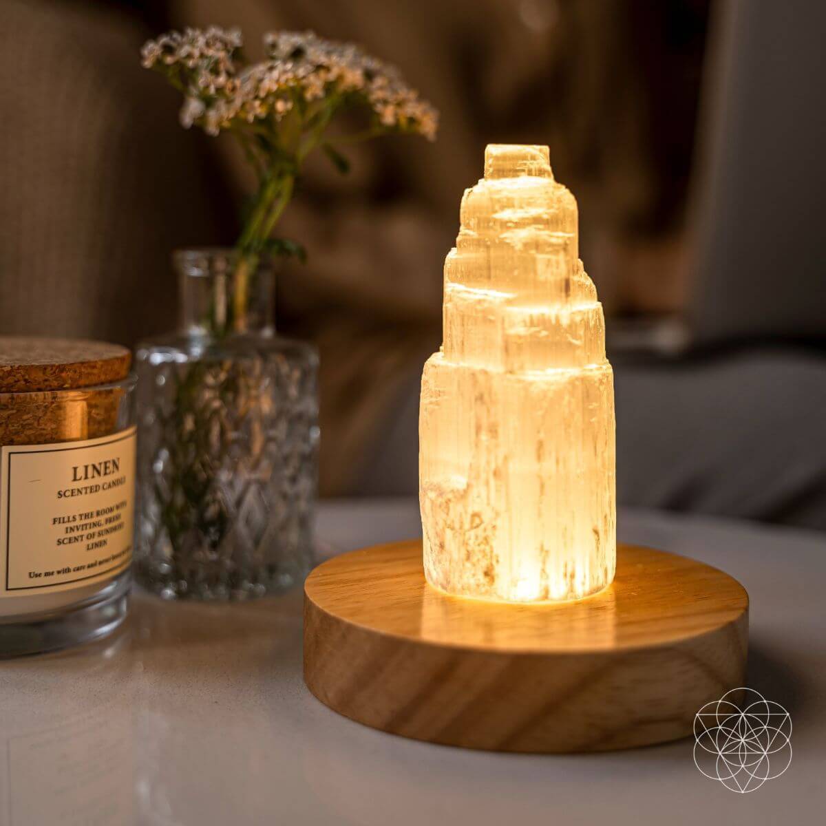 Selenite Cleansing Lamp - A-1 Thread Vault