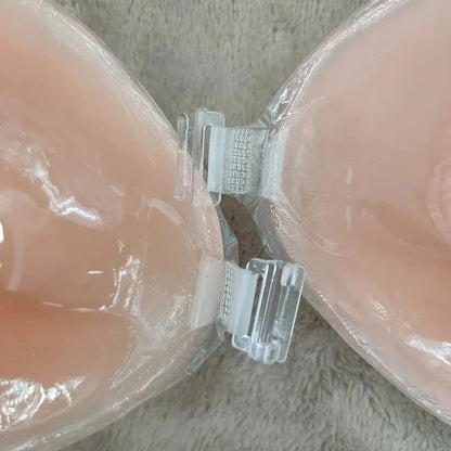 Self Adhesive Push Up Bra for Backless Dresses Invisible Sticky Silicone Bra Waterproof Reusable Thick Gel Cups Front Closure - A-1 Thread Vault
