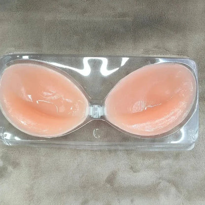 Self Adhesive Push Up Bra for Backless Dresses Invisible Sticky Silicone Bra Waterproof Reusable Thick Gel Cups Front Closure - A-1 Thread Vault