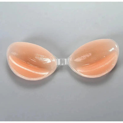 Self Adhesive Push Up Bra for Backless Dresses Invisible Sticky Silicone Bra Waterproof Reusable Thick Gel Cups Front Closure - A-1 Thread Vault