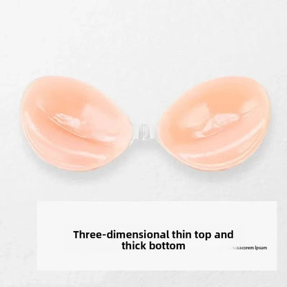 Self Adhesive Push Up Bra for Backless Dresses Invisible Sticky Silicone Bra Waterproof Reusable Thick Gel Cups Front Closure - A-1 Thread Vault