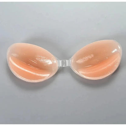 Self Adhesive Push Up Bra for Backless Dresses Invisible Sticky Silicone Bra Waterproof Reusable Thick Gel Cups Front Closure - A-1 Thread Vault