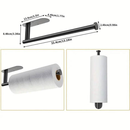 Self-Adhesive Under Cabinet Paper Towel Holder - A-1 Thread Vault