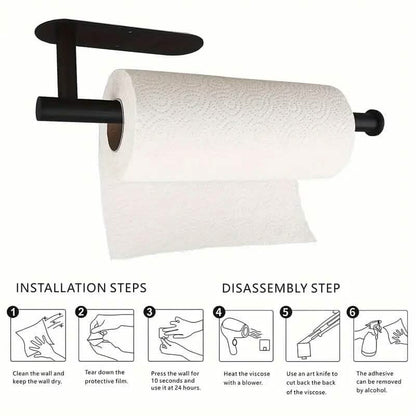 Self-Adhesive Under Cabinet Paper Towel Holder - A-1 Thread Vault