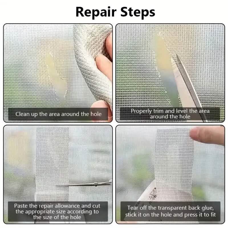 Self-Adhesive Window Screen Tape Mesh Repair Patch - A-1 Thread Vault