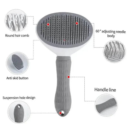 Self Cleaning Slicker Brush Suitable for Pets with Long or Short Hair - A-1 Thread Vault
